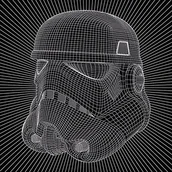 Wyposażenie pokoiku dziecięcego - Star Wars Stormtrooper drut 40 x 40 cm nadruki na płótnie, wielokolorowa WDC95596 - miniaturka - grafika 1