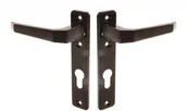 Zawiasy, okucia i inne akcesoria - Dom polska Klamka K-90 (165) wąska 72 brązowa - miniaturka - grafika 1