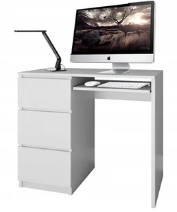 Biurko Lima Lewe 98CM Biały Mat 3 Szuflady - Biurka - miniaturka - grafika 2