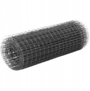 Siatka stalowa powlekana PVC, 25 x 0,5 m, kwadratowa, szara - Ogrodzenia - miniaturka - grafika 2