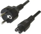 Kable - Manhattan Kabel zasilający Kabel zasilający koniczynka CEE 7 Schuko na C5 1m czarny 354172 - miniaturka - grafika 1