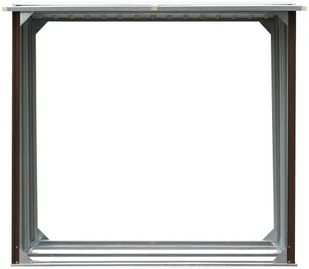 vidaXL Wiata na drewno, stal galwanizowana, 172x91x154 cm, brązowa vidaXL - Akcesoria kominkowe - miniaturka - grafika 3