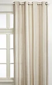 Kinder party - Linder Baya 0513/EF/375fr oesengardine, len, kolor naturalny z paskami w kolorze ecru, 145 x 265 cm 0513 /EF/375FR - miniaturka - grafika 1