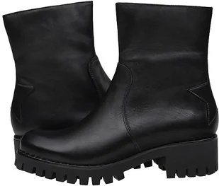 Karino Trzewiki ocieplane Botki 2252/126 Czarne 27487 - Botki damskie - miniaturka - grafika 2