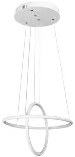 Rabalux LAMPA wisząca DONATELLA 2544 futurystyczna OPRAWA zwis LED 37W pierścienie rings białe 2544 - Lampy sufitowe - miniaturka - grafika 3