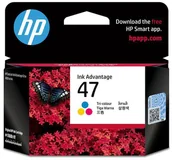 Tusze oryginalne - HP 47 (6ZD61AE) - oryginalny tusz, color (kolor) 6ZD61AE - miniaturka - grafika 1