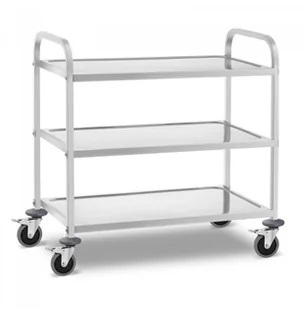 Royal Catering Wózek kelnerski - 3 półki - 240 kg 10011475 RCSW 3B - Wózki na żywność - miniaturka - grafika 2