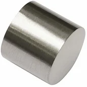 Karnisze - Gardinia gałka końcowa aluminium wygląd stali szlachetnej, wygląd stali szlachetnej,  16 mm - miniaturka - grafika 1
