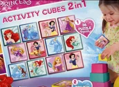 Zabawki interaktywne dla dzieci - Lisciani Disney Princess Activity Cubes 2w1 - miniaturka - grafika 1