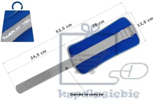 Movit Neoprenowe ciężarki mankiety odblaskowe - 2 x 1,5 kg - Pozostały sprzęt siłowy - miniaturka - grafika 4