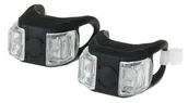 Lampki rowerowe - XC Light Zestaw lamp XC Light 1000F silikonowe 2-Led,3 funkcje czarne - miniaturka - grafika 1