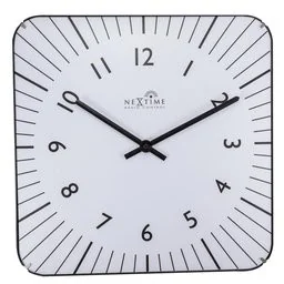 Nextime Zegar ścienny, Alex Radio Controlled, biały, 35x35x5 cm - Zegary - miniaturka - grafika 2