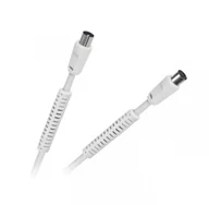 Kable komputerowe i do monitorów - HQ Kabel Tv-video 1.5m Biały Przewód Tanio Wawa - miniaturka - grafika 1