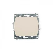 Wyłączniki światła i elektryczne - Karlik Trend 1WP-3 Mechanizm łącznika schodowego beżowy - miniaturka - grafika 1