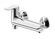 Baterie wannowe i prysznicowe - Metal-Hurt YO! wannowo-natryskowa ścienna z rozkładaną wylewką bez natrysku chrom BJC910 - miniaturka - grafika 1