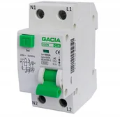 Bezpieczniki elektryczne - Różnicówka Z Członem Nadprądowym B16 2P 30mA Gacia - miniaturka - grafika 1