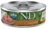 Mokra karma dla kotów - FARMINA FARMINA N&D Cat Natural Chicken 80 g mokra karma dla kota - miniaturka - grafika 1