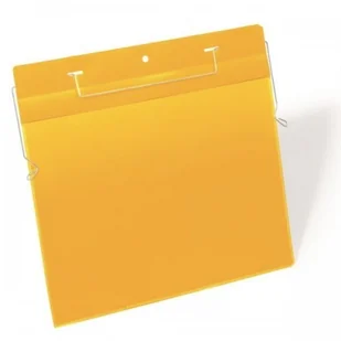 Kieszeń magazynowa z uchwytami z drutu A4 pozioma DURABLE żółta 50szt. 1754 04 DU1540-6 - Szafy i regały magazynowe - miniaturka - grafika 2