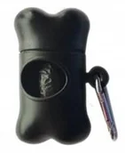 Woreczki na psie odchody - Pojemnik na odchody kupy psa różowy etui+worki - miniaturka - grafika 1