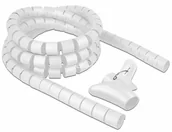 Kanały kablowe - Delock 18842 ochrona kabla Kabel ochrony do podłogi Biały, Kabel przewód - miniaturka - grafika 1