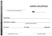 Druki akcydensowe - Emeko Tomecki I Płaczek S.k.a Druk Karta urlopowa A6 - miniaturka - grafika 1