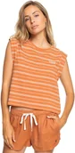 Koszulki i topy damskie - Roxy t-shirt damski COLORFUL RAIN TEE Sunburst Horizon Stripe CLT4 - miniaturka - grafika 1