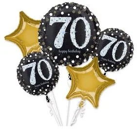 AMSCAN Bukiet balonów foliowych na 70 3787801 - Balony i akcesoria - miniaturka - grafika 2