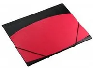 Szkolne artykuły papiernicze - Titanum Teczka z gumką A4 czerwono-czarna - miniaturka - grafika 1