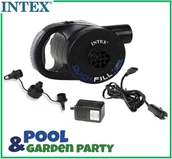 Akcesoria turystyczne - Intex Pompka elektryczna z akumulatorem 220-230V i 12V 66622 - miniaturka - grafika 1