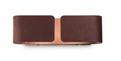 Lampy ścienne - Ideal Lux Kinkiet CLIP AP2 MINI CORTEN 170923 Sprawdź kupon rabatowy w koszyku 170923/IL - miniaturka - grafika 1