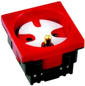 Gniazdka elektryczne - Schneider Gniazdo-pojedyńcze-2P+Z-E-GNBZ-M45-DATA-czerwony-E-GNBZJ E/GNBZ - miniaturka - grafika 1