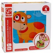 Układanki dla dzieci - Hape klocki sześcienne - miniaturka - grafika 1
