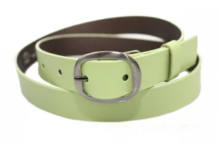 Complex Pasek Damski Skórzany (PL) 30 mm Skóra Naturalna BARDZO JASNY ZIELONY Szerokość Standardowa - Paski - miniaturka - grafika 2