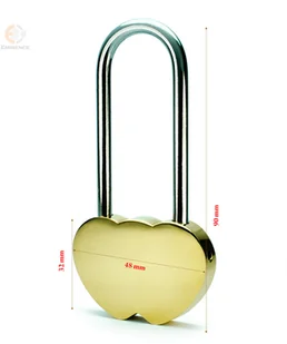 Kłódka miłości serce dla zakochanych z grawerem - Walentynki - miniaturka - grafika 3