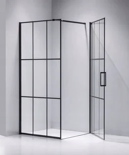 231 HYDAR Kabina Prysznicowa Czarna Black 80x80cm 23178496 78496-uniw - Kabiny prysznicowe - miniaturka - grafika 4