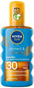 Nivea Sun Protect&amp;Bronze - Olejek w sprayu aktywujący naturalną opaleniznę SPF30 200 ml - Balsamy i kremy do opalania - miniaturka - grafika 2