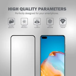 Huawei CRONG Crong 3D Armour Glass Szkło Hartowane 9H na ekran P40 + ramka instalacyjna CRG-3DAG-HP40 - Szkła hartowane na telefon - miniaturka - grafika 8