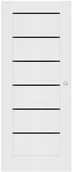 Drzwi wewnętrzne - Drzwi pokojowe przesuwne Toreno 80 z biało - czarnymi szybkami RBAWHF000016KF - miniaturka - grafika 1