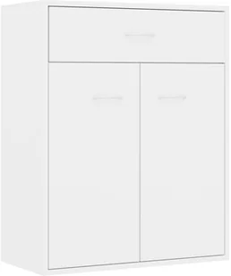 vidaXL Szafka na wysoki połysk, biała, 60 x 30 x 75 cm, płyta wiórowa - Szafki do salonu - miniaturka - grafika 3