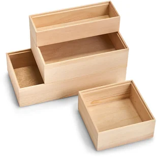 ZELLER Pojemnik do przechowywania z drewna sosnowego drewniane pudełko pudełka do przechowywania skrzyneczka skrzynki z drewna  ZELLER (B07FCGKW51) - Pudła i pojemniki do przechowywania - miniaturka - grafika 6