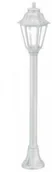 Lampy ogrodowe - Ideal Lux Lampa stojąca słupek ogrodowy Anna PT1 1x60W E27 biała 120454 - miniaturka - grafika 1