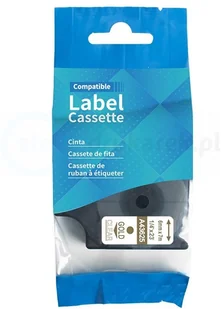 Dymo Taśma do D1 43625 6/7 Przeźroczysta/Złoty - Papier do drukarek - miniaturka - grafika 5