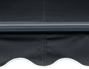 vidaXL Ręcznie zwijana markiza z LED, 350 x 250 cm, antracytowa vidaXL - Markizy - miniaturka - grafika 7