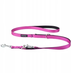 Ami Play Smycz Taśma Twist 6w1 100-200cm M różowy - Smycze dla psów - miniaturka - grafika 2