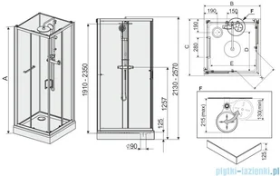 Sanplast Classic II 90x90 602-011-0031-38-4S1 - Kabiny prysznicowe - miniaturka - grafika 2