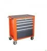 Wózki magazynowe - Malow Wózek warsztatowy WWT 75A 5 szuflad zamek na klucz na narzędzia WWT 75A - miniaturka - grafika 1