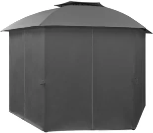 vidaXL Namiot ogrodowy z zasłonami, sześciokątny, 360x265 cm 44766 - Pawilony ogrodowe - miniaturka - grafika 5