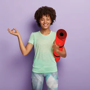 Movit CZERWONA MATA TPE 190x100x0,6cm DO ĆWICZEŃ JOGI - Maty do ćwiczeń - miniaturka - grafika 2