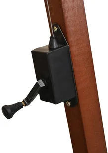 vidaXL Parasol ogrodowy wiszący, 350 cm, drewniany, biały - Parasole ogrodowe - miniaturka - grafika 8