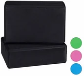 Pozostały sprzęt i akcesoria do ćwiczeń - Relaxdays relaxdays blok do jogi w 2-częściowym zestawie, klocki do jogi do ćwiczeń jogi, pianka sztywna, antypoślizgowa, wys. x szer. x gł. 8 x 23 x 15 cm 10024091_46 - miniaturka - grafika 1